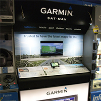 Garmin Interactive Store Display