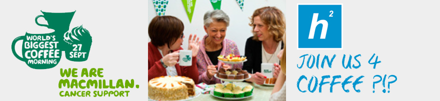 H Squared’s Creative Retail Design Team & The World’s Biggest Coffee Morning!