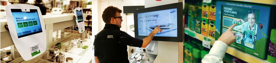 The Advantages of Interactive Touch Screen Displays in Retail