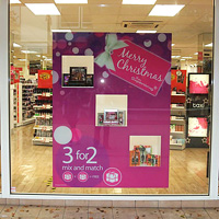 Superdrug Christmas Window Display