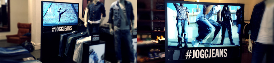 Diesel #JOGGJEANS Digital Wall Display